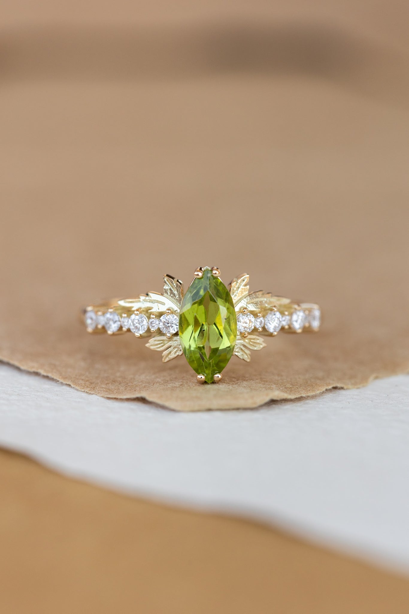 Verbena | 8x4 mm marquise cut engagement ring setting - Eden Garden Jewelry™