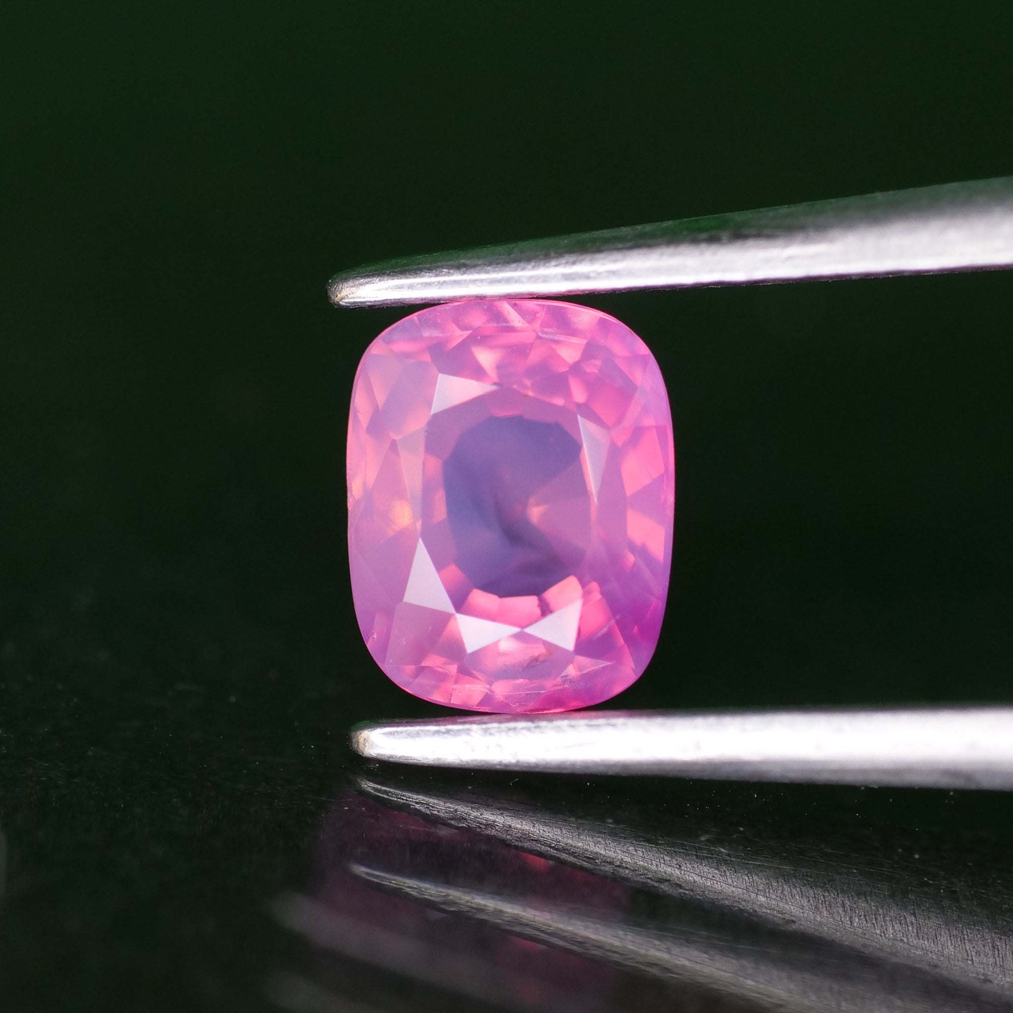 Sapphire opalescent | natural purplish pink, cushion cut *6x5mm, VS *0.93ct - Eden Garden Jewelry™