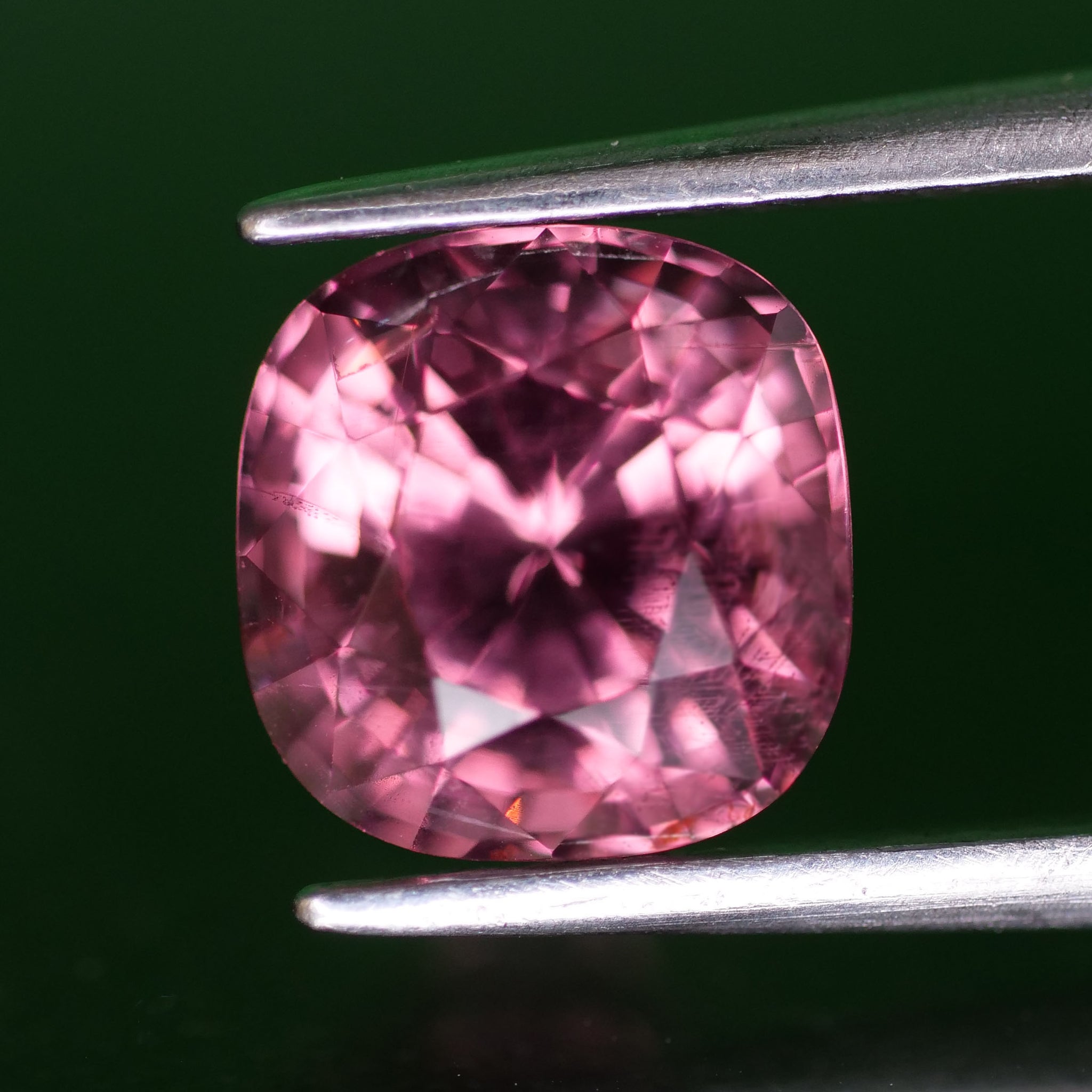 Pink Spinel | natural, candy pink color, cushion cut *7mm, VS, 2.68ct - Eden Garden Jewelry™