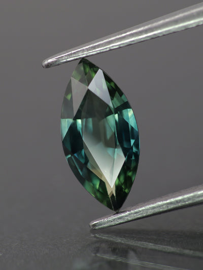 Sapphire | natural, bi-color: green & blue, marquise-cut, 10x5mm, *1ct - Eden Garden Jewelry™