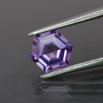 Amethyst | natural, hexagon-cut, purple, 6mm, 0.9ct, Brasil - Eden Garden Jewelry™