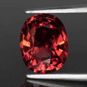 Red Spinel | natural, orangish red color, cushion cut *9.1x7.4 mm, 2.4ct - Eden Garden Jewelry™
