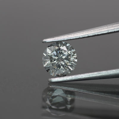 Salt & Pepper diamond | natural, round-cut, 5mm, 0.5ct - Eden Garden Jewelry™