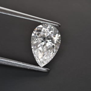 Natural diamond | GIA certified, pear cut 7x4,5 mm, E color, VS, 0.6ct - Eden Garden Jewelry™