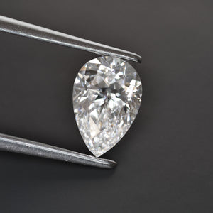 Natural diamond | GIA certified, pear cut 7x4,5 mm, H color, VS, 0.52ct - Eden Garden Jewelry™