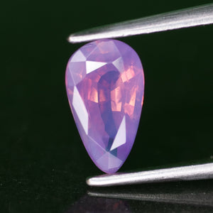 Sapphire opalescent | natural, mermaid pinkish purple, pear cut *8x4.5mm, VS 0.87ct - Eden Garden Jewelry™