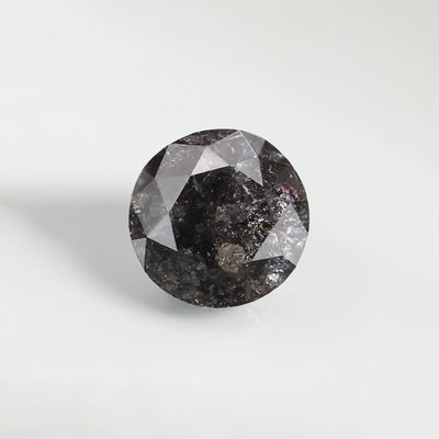 Salt & Pepper diamond | natural, round cut *6mm, *0.8ct - Eden Garden Jewelry™