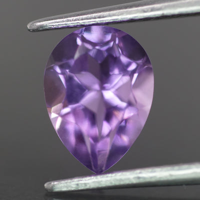 Amethyst | natural, pear-cut, purple, 10x7mm, 2.3ct, Brasil - Eden Garden Jewelry™