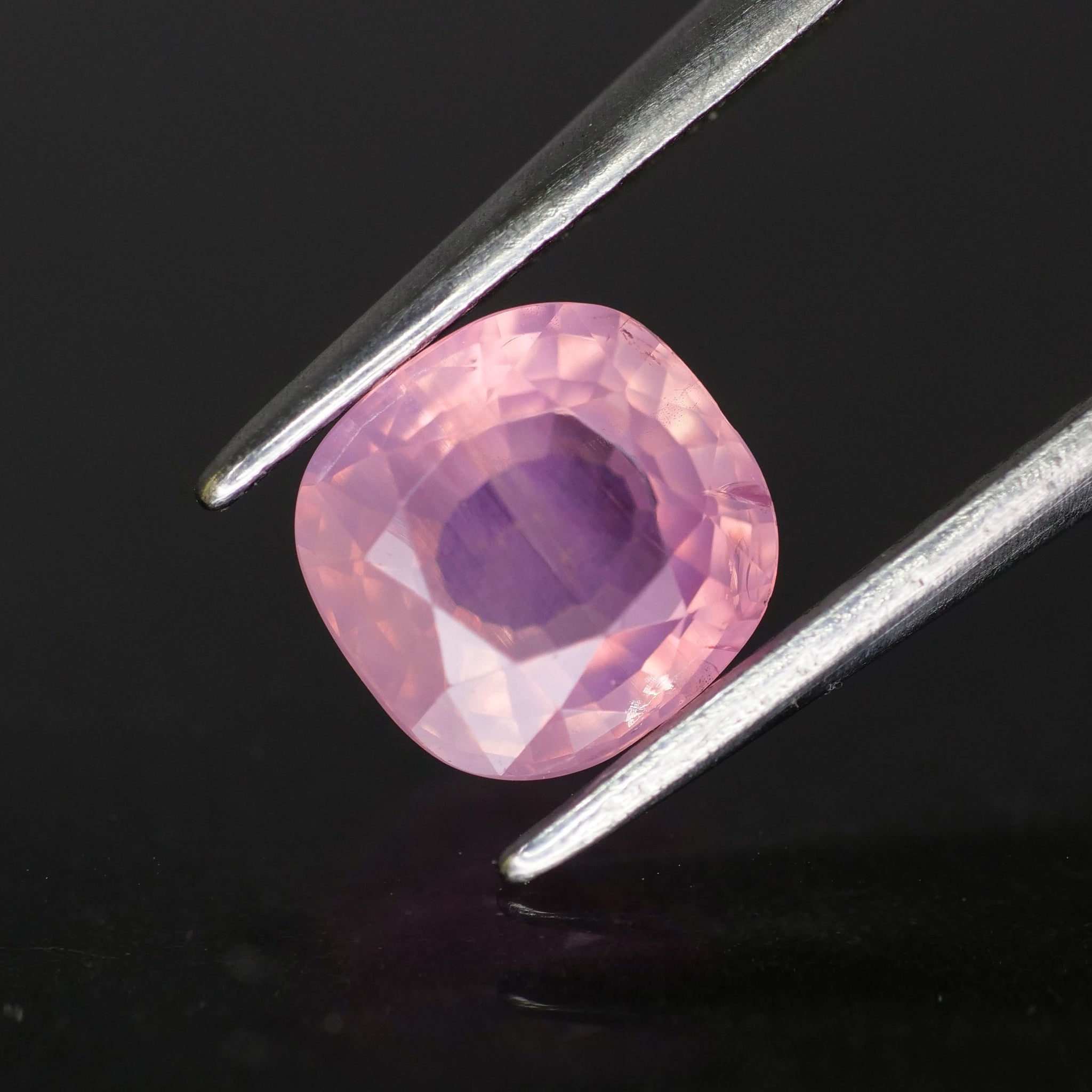 Sapphire opalescent | natural purplish pink, cushion cut *6x6mm, VS 1.2ct - Eden Garden Jewelry™