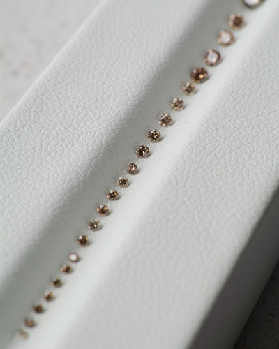 Diamond | natural, brown color, round-cut, accent stones - Eden Garden Jewelry™