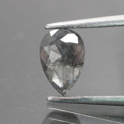 Salt & Pepper diamond | natural, pear-cut, 7x5mm, *0.8ct - Eden Garden Jewelry™