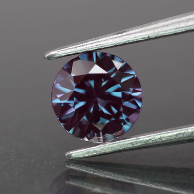 Alexandrite | lab-created, colour changing, round-cut, 6.5mm, 1.2ct - Eden Garden Jewelry™