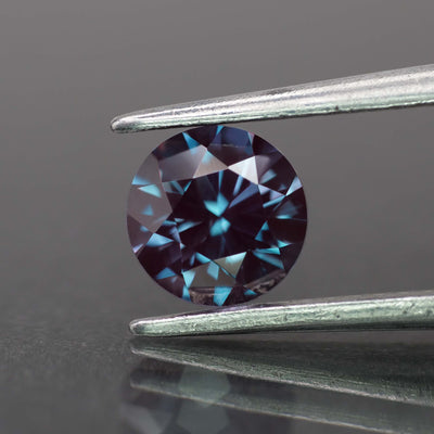 Alexandrite | lab created, colour changing, round-cut, 6mm, 1ct - Eden Garden Jewelry™