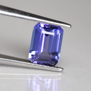 Tanzanite | natural, violet blue octagon cut 8x6 mm, VS 1.67 ct - Eden Garden Jewelry™