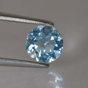 Aquamarine | round cut 1 ct VVS clarity - Eden Garden Jewelry™