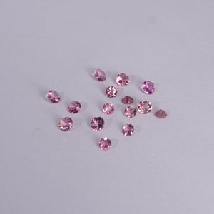 Tourmaline | pink, round cut 3mm, accent stone - Eden Garden Jewelry™