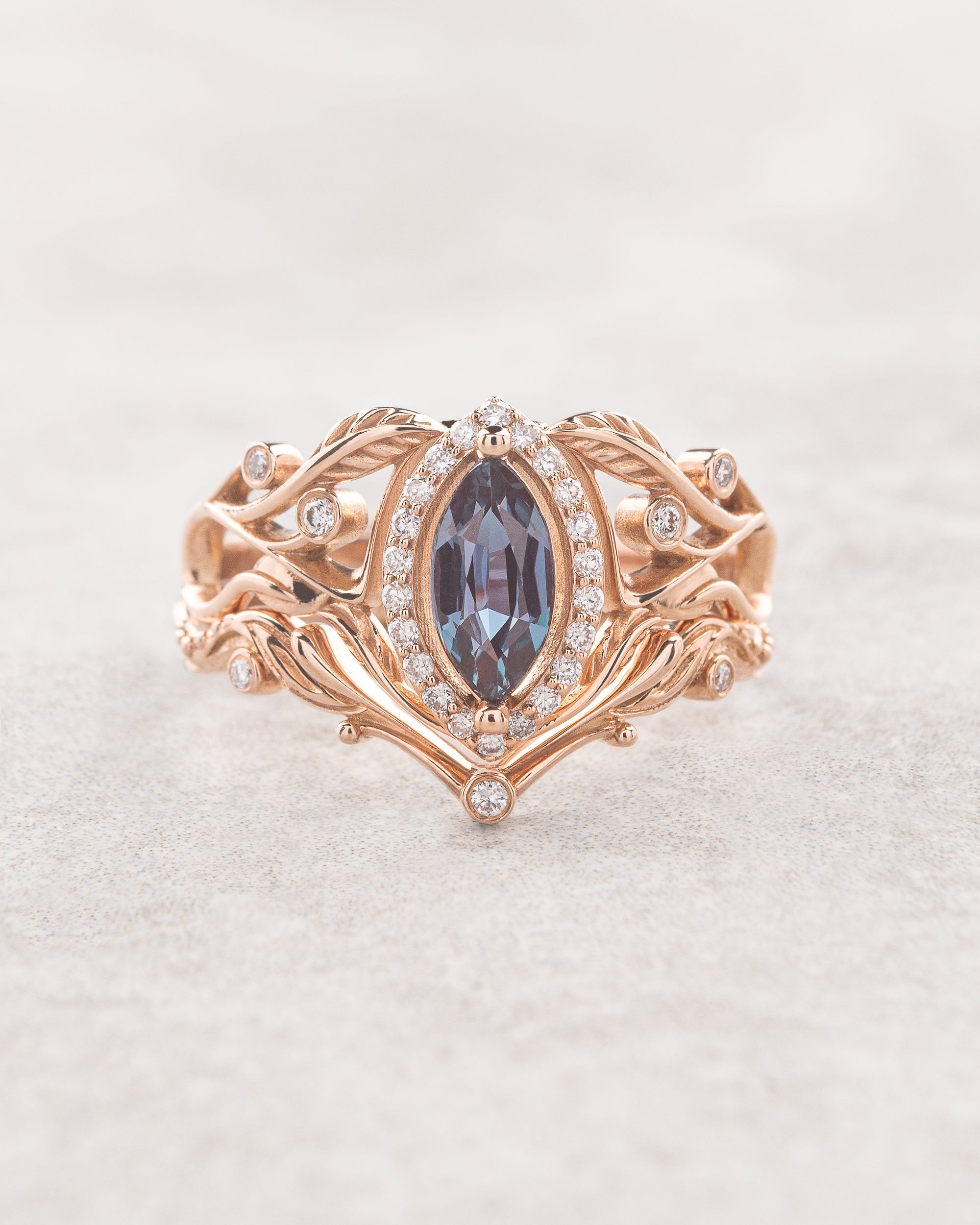 Marquise cut engagement rings