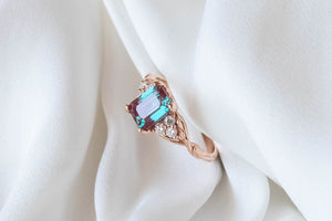 Color changing gemstone rings