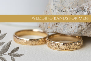 nature inspired wedding bands for men