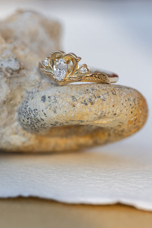 Moissanite engagement ring / Amura - Eden Garden Jewelry™