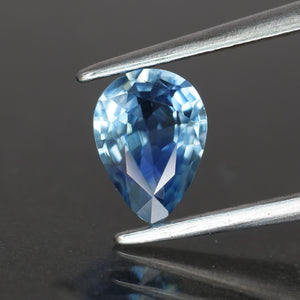 Blue Sapphire | natural, pear cut 7x5 mm, VVS, 0.84 ct - Eden Garden Jewelry™