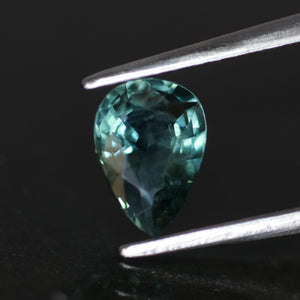 Sapphire | natural, greenish blue, pear cut 7x5mm, 0.92ct - Eden Garden Jewelry™