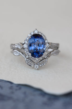 Big blue clearance diamond ring