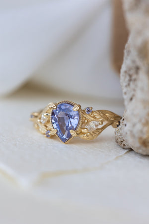 Natural Purple Grape Garnet 6.72 carats set in 14K Rose Gold Ring with 0.26  carats Diamonds / Jupitergem