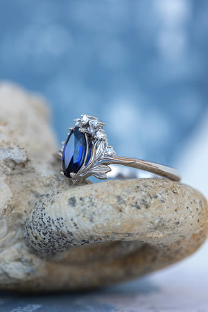 1.20 Ct F/VS Marquise Diamond Designer Anniversary Ring For Her