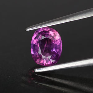 Purple Sapphire | natural, pinkish purple, cushion cut *6x5mm, VS 1.04ct - Eden Garden Jewelry™