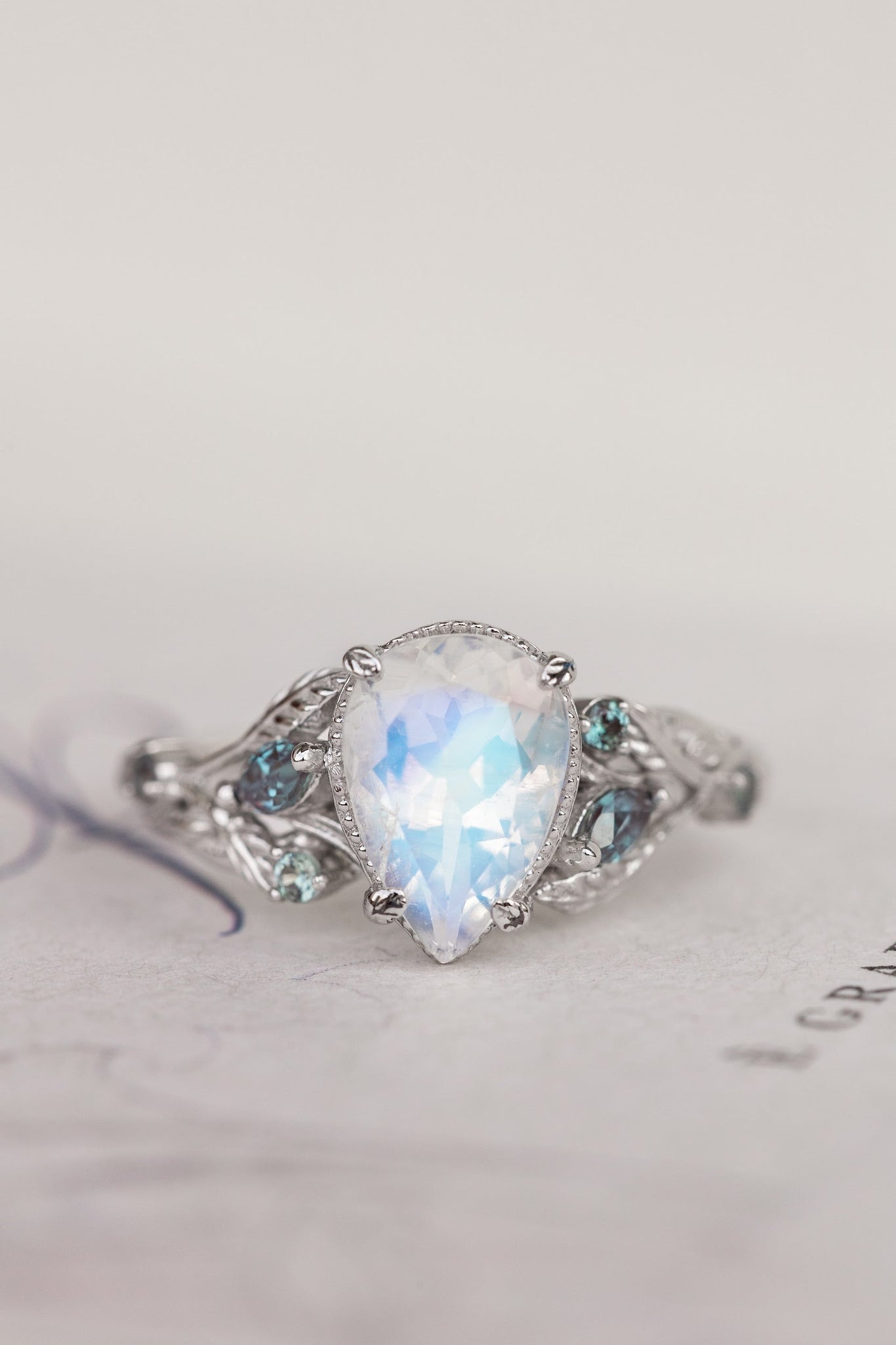 Moonstone Diamond Ring - Princess – Moon Magic