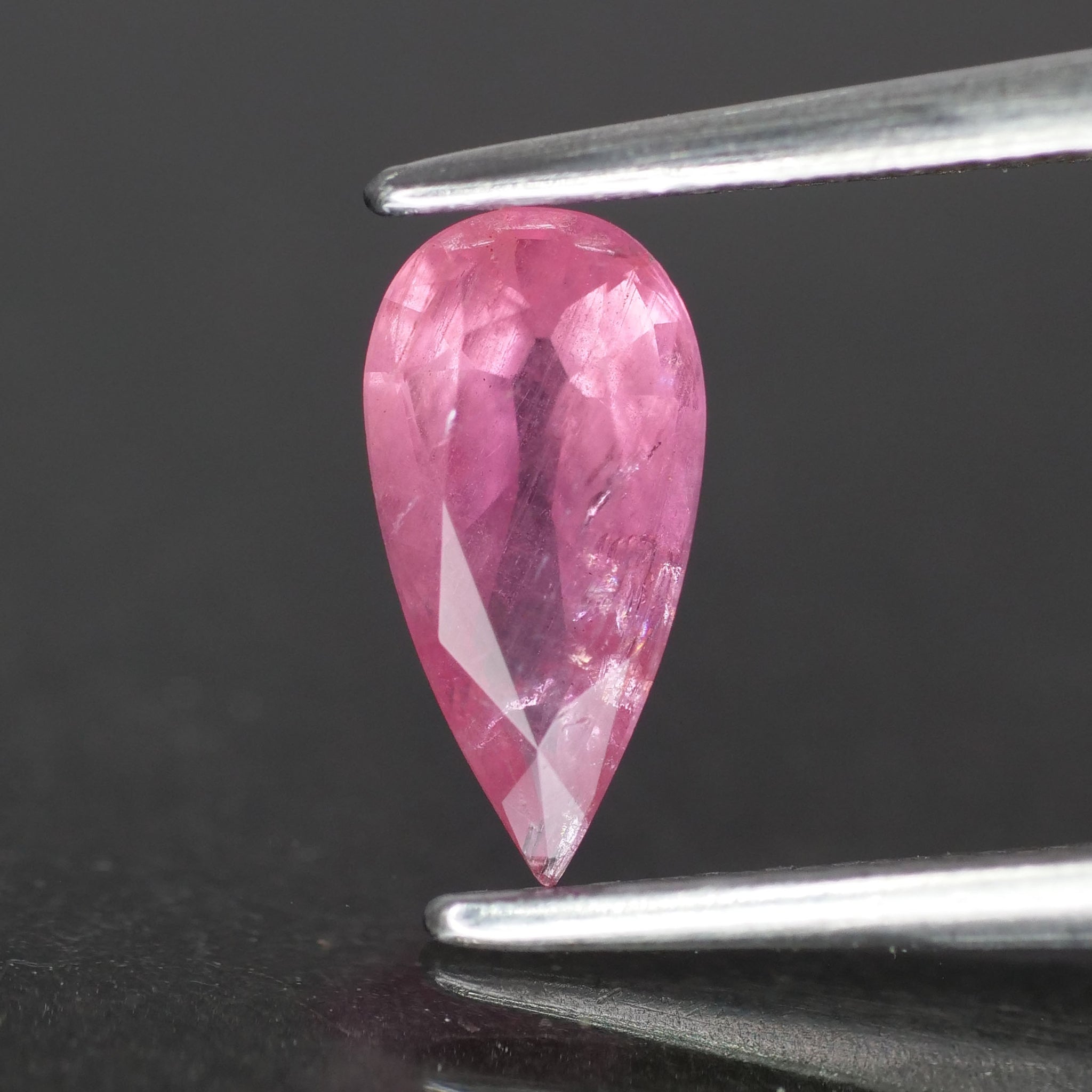 Pink Sapphire | natural, purplish pink, pear cut *8x4mm, VS 0.49ct - Eden Garden Jewelry™