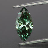 Lab grown diamond | IGI certified | marquise-cut, *10x5mm, Fancy vivid green color, VVS2, 0.75ct