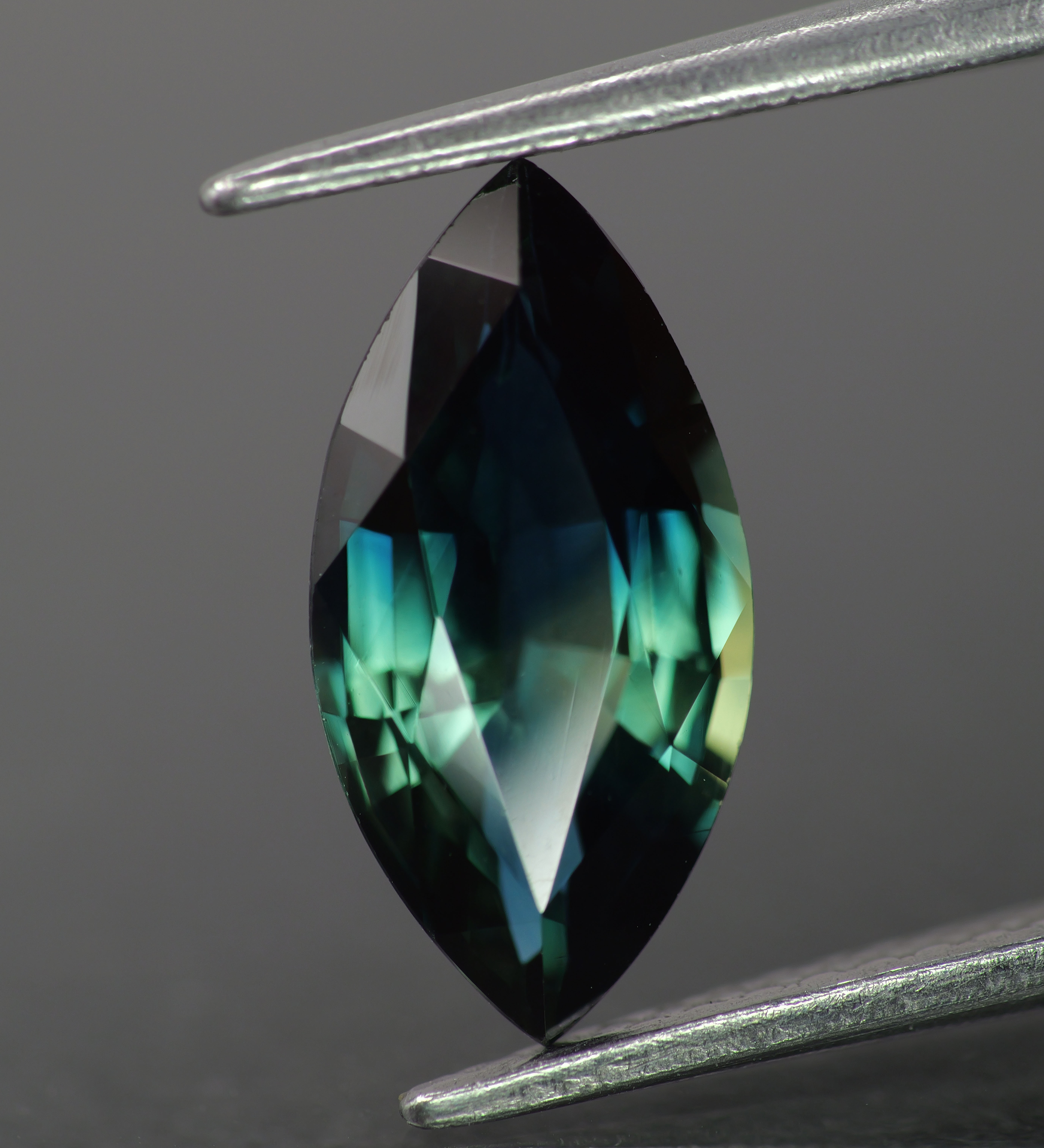Sapphire | natural, teal color/color changing, marquise-cut, 12x6mm, 2ct - Eden Garden Jewelry™