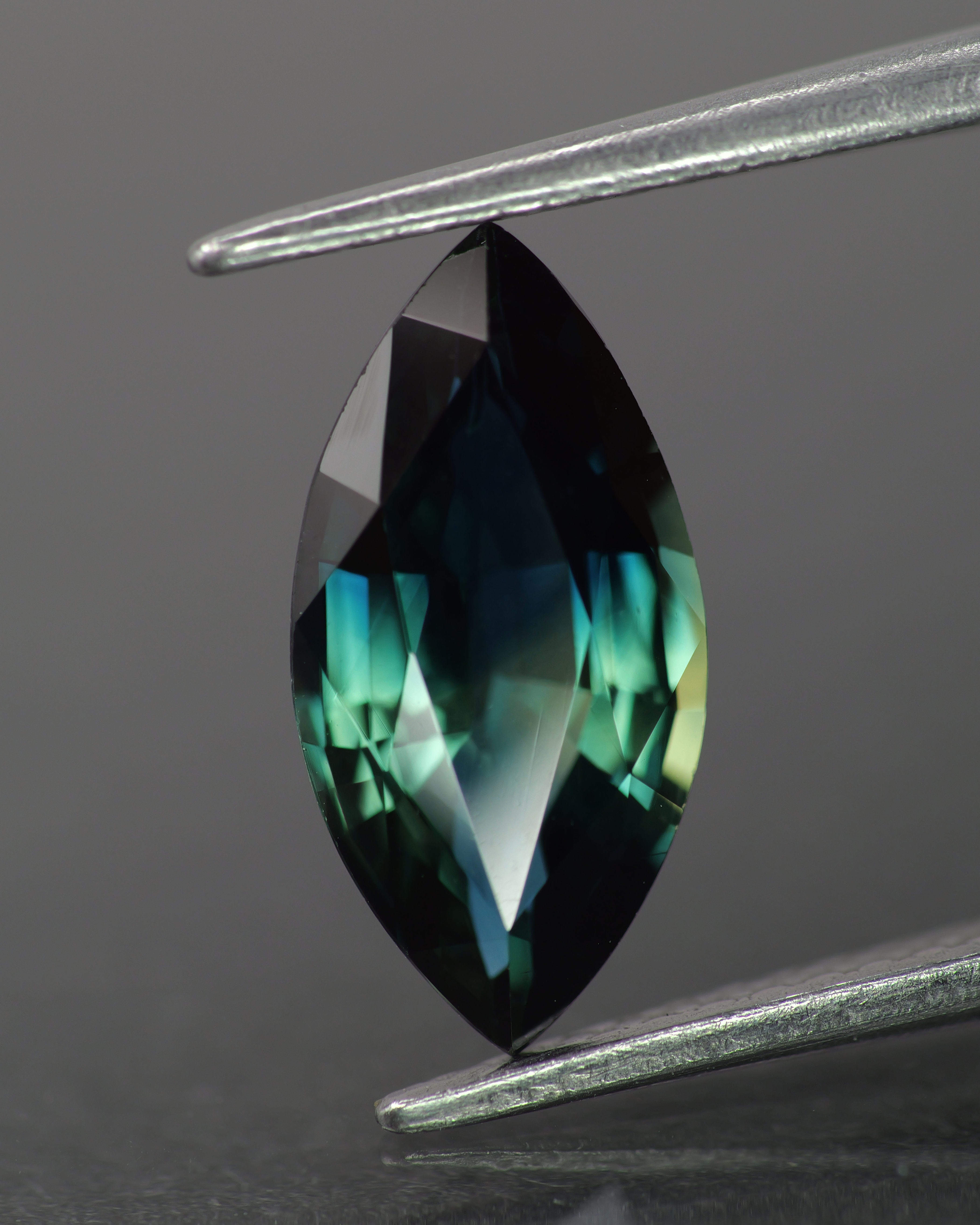 Sapphire | natural, teal color/color changing, marquise-cut, 12x6mm, 2ct - Eden Garden Jewelry™