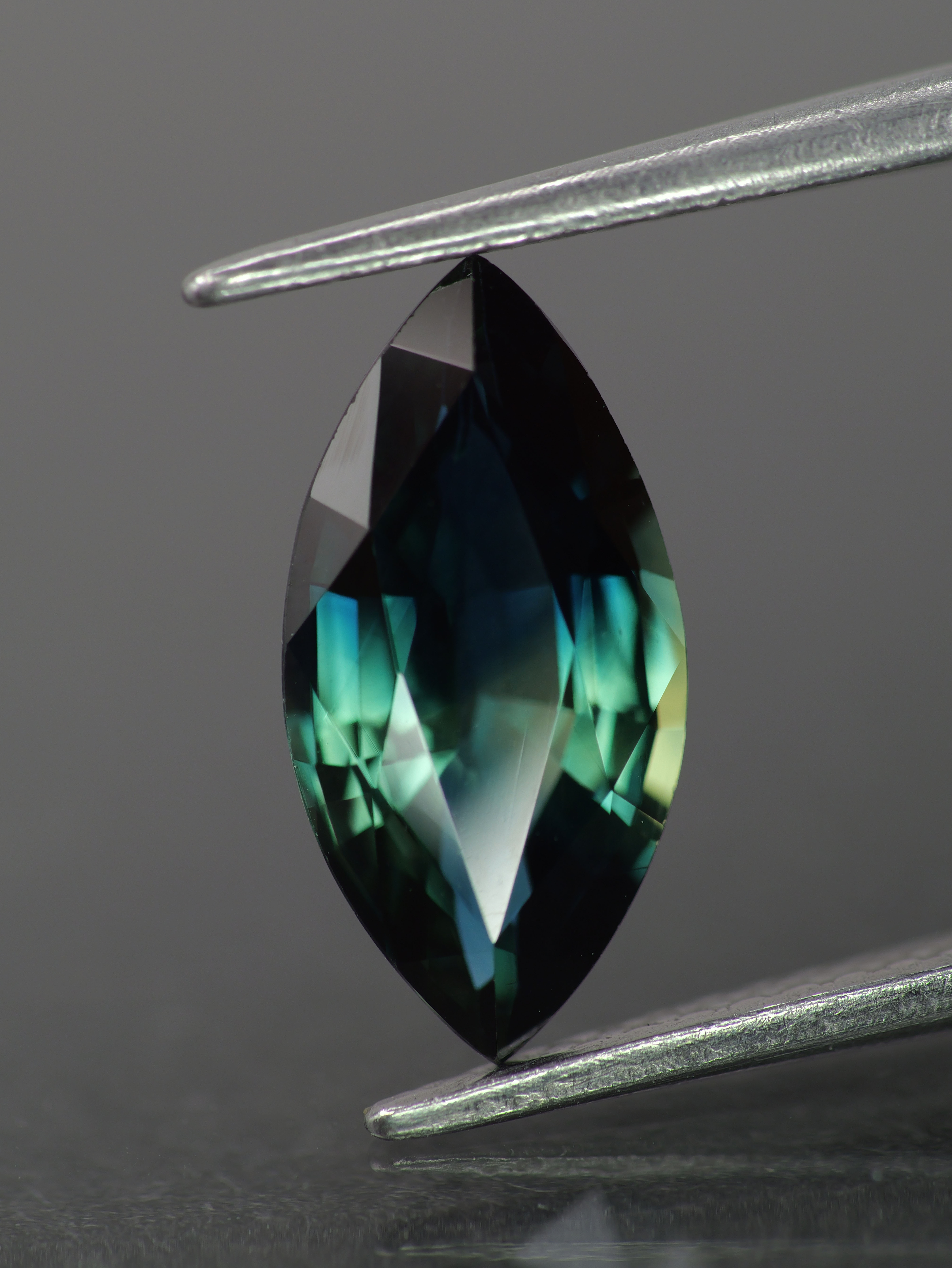 Sapphire | natural, teal color/color changing, marquise-cut, 12x6mm, 2ct - Eden Garden Jewelry™