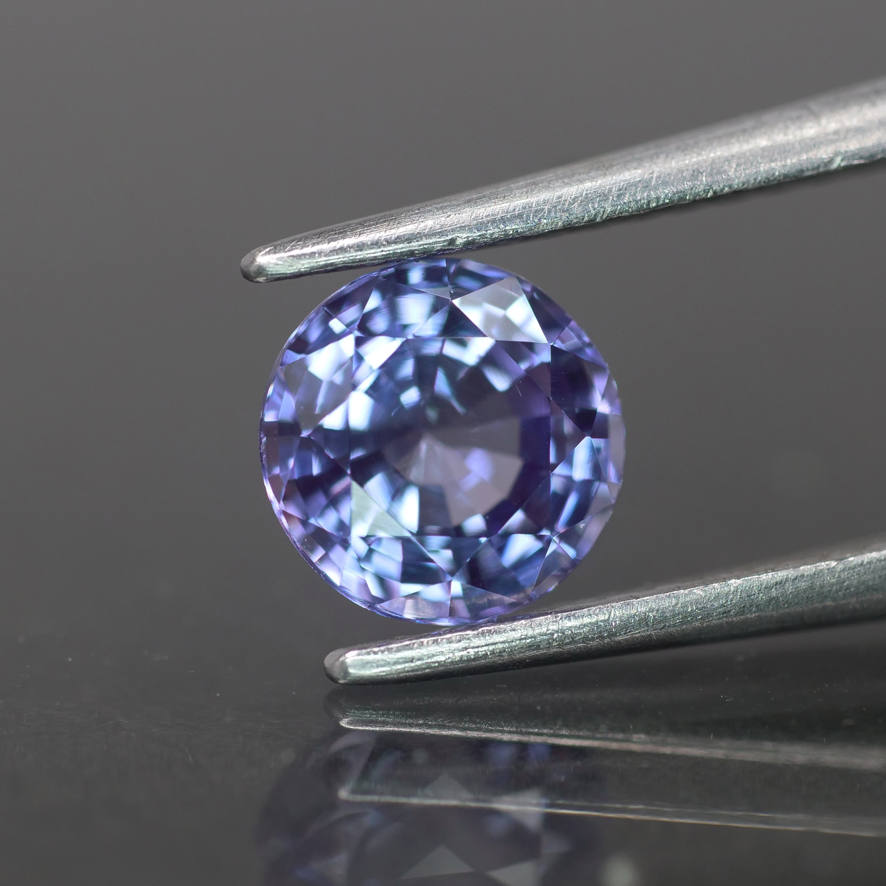 Sapphire | natural, purple color, round-cut, 6 mm, 1.05ct - Eden Garden Jewelry™