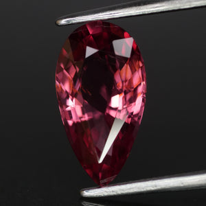 Pink Spinel | natural, rosewood red color, pear cut *11x6.1 mm, VS, 1.98ct - Eden Garden Jewelry™