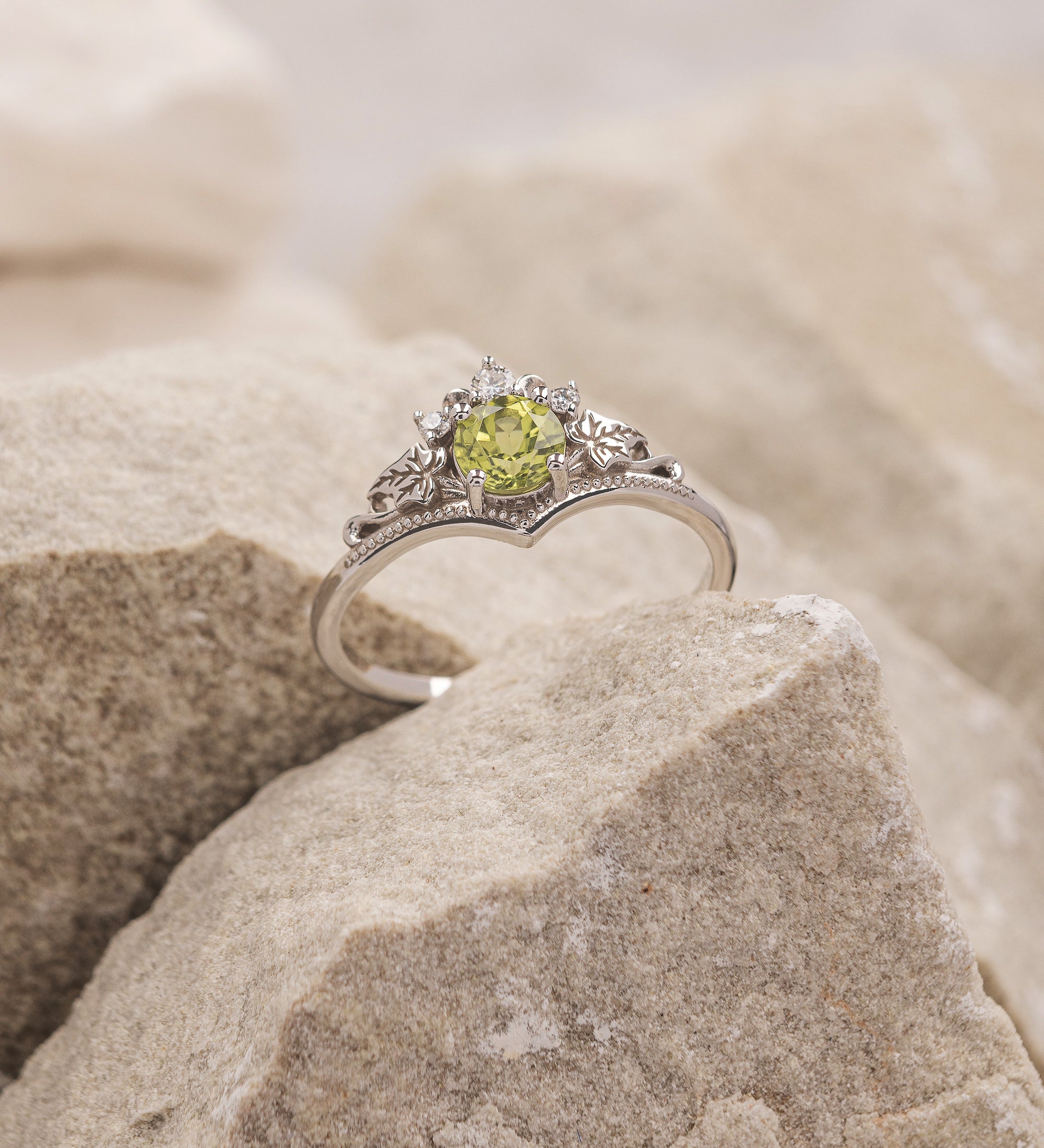 Green Gemstone Rings┃Unique Engagement rings with Green Stones – Eden ...