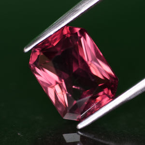 Pink Spinel | natural, rosewood red color, octagon cut *8.5x7mm, VS, 2.88ct - Eden Garden Jewelry™