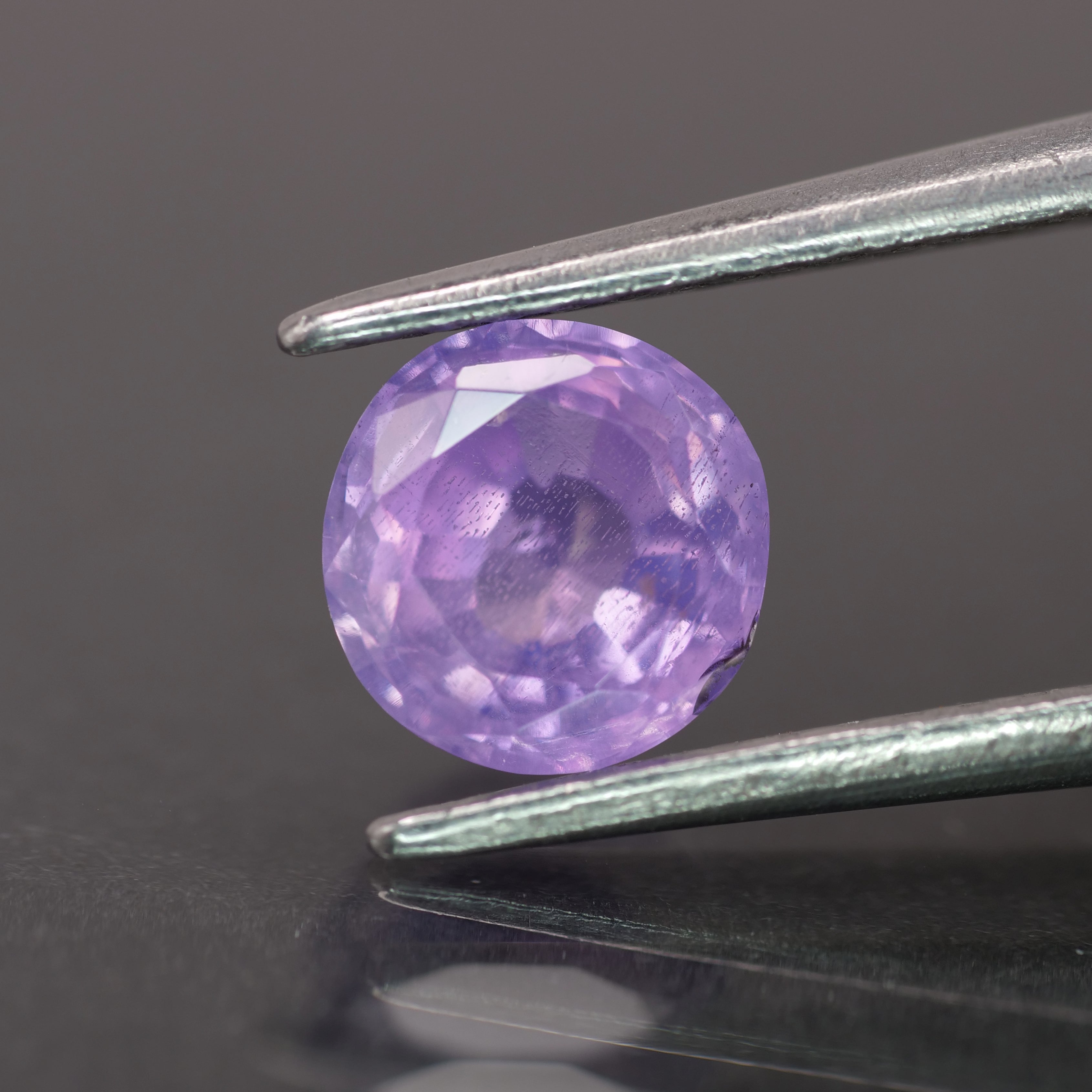 Opalescent sapphire | natural, pinkish purple color, round-cut, *6mm, 1ct - Eden Garden Jewelry™