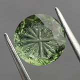 Tourmaline | natural, green color, fantasy-cut, *8mm, *1.3ct - Eden Garden Jewelry™