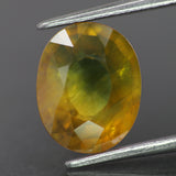Sapphire | natural, multicolor: yellow, orange & green, oval-cut, 10x8mm, 3.3ct - Eden Garden Jewelry™