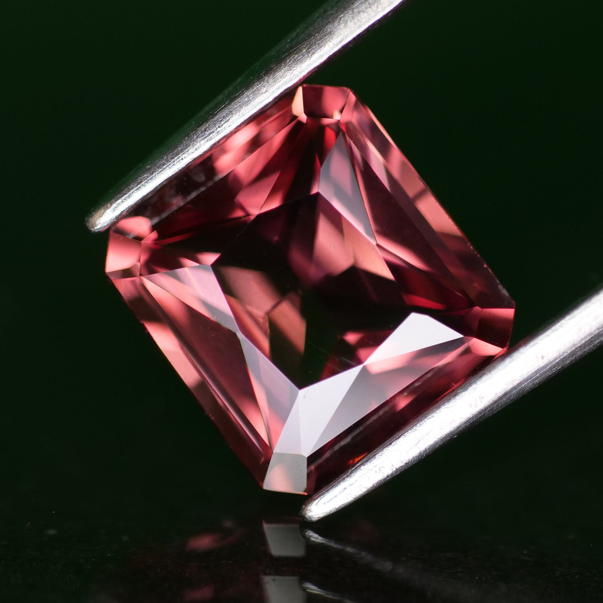 Pink Spinel | natural, rosewood pink color, octagon cut *8x7.5mm, VS, 2.53ct - Eden Garden Jewelry™