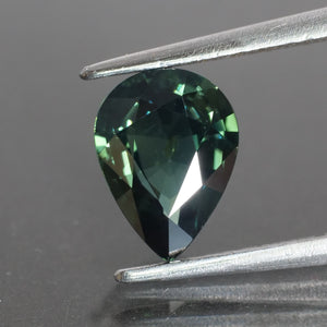 Teal Sapphire | IGI certified | natural, pear cut 8x6mm, VS 1.40ct - Eden Garden Jewelry™