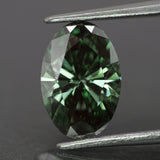 Lab grown diamond | IGI certified | oval-cut, *10x7mm, Fancy vivid green color, VVS2, 2ct (Copy) - Eden Garden Jewelry™