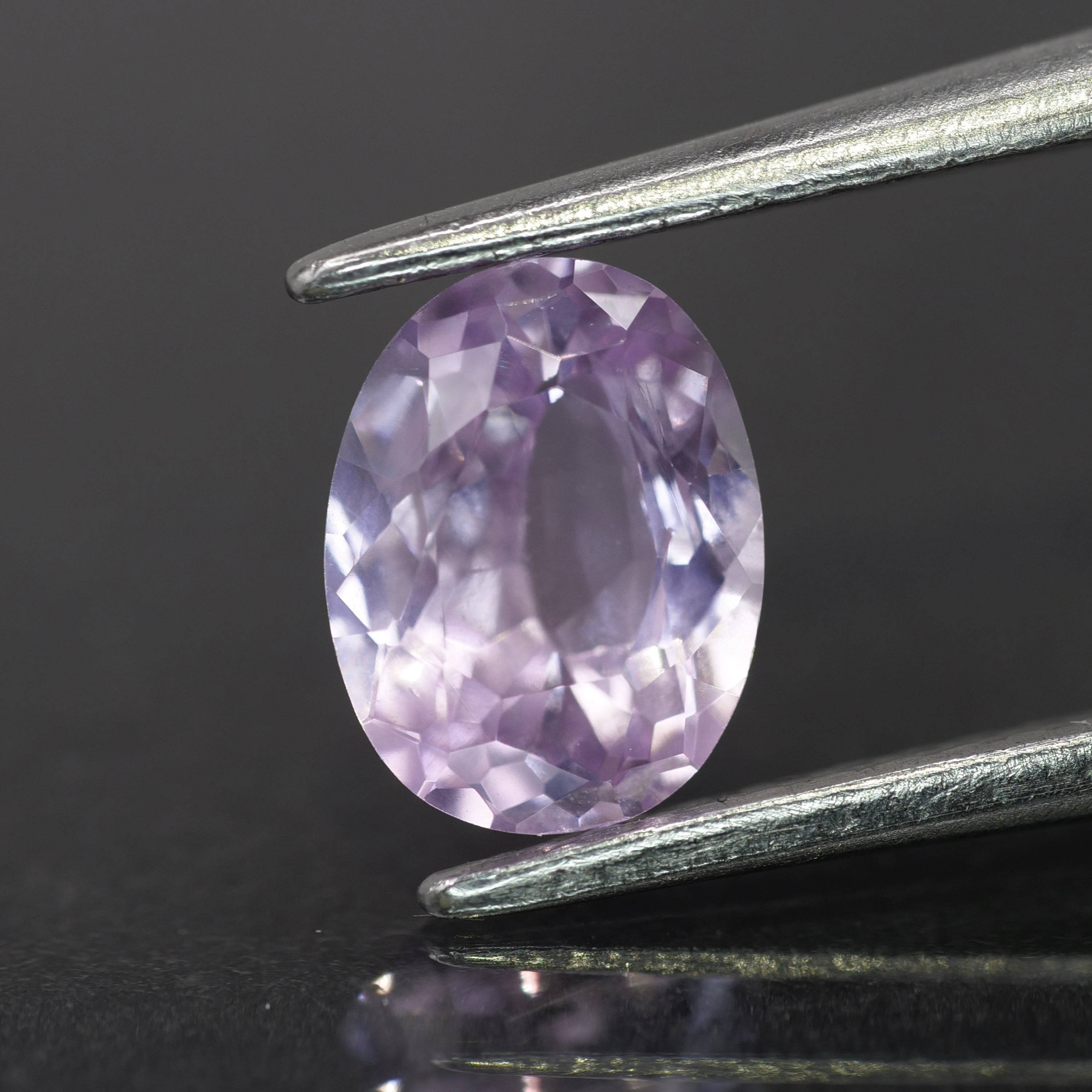 Sapphire | natural, light purplish pink color, oval-cut, *7x5mm, 0.9ct - Eden Garden Jewelry™