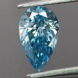 Lab grown diamond | IGI certified | pear-cut, *12x7.5mm, Fancy vivid blue color, VS-VVS, *2.5ct - Eden Garden Jewelry™