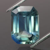 Sapphire | natural, teal color, emerald-cut, *10.5x8mm, 3.7ct - Eden Garden Jewelry™