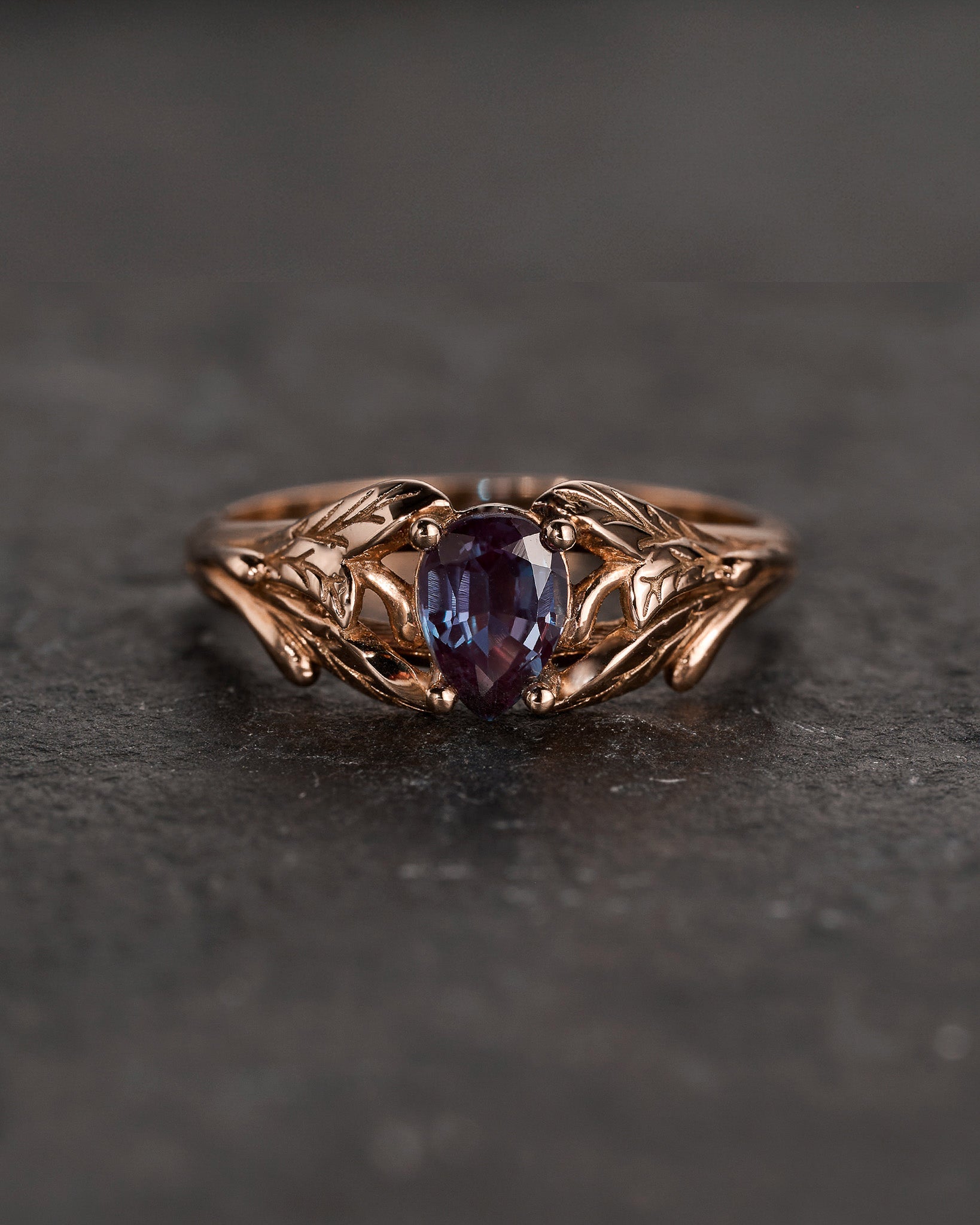 Alexandrite engagement ring / Wisteria - Eden Garden Jewelry™